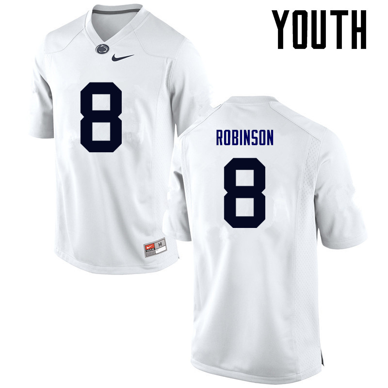 NCAA Nike Youth Penn State Nittany Lions Allen Robinson #8 College Football Authentic White Stitched Jersey KYK5598AZ